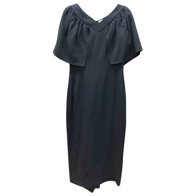 Pre-owned Osman London Mid-length Dress In Black