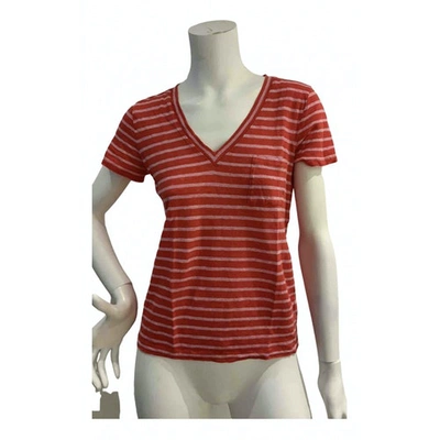 Pre-owned Jcrew Linen T-shirt In Red