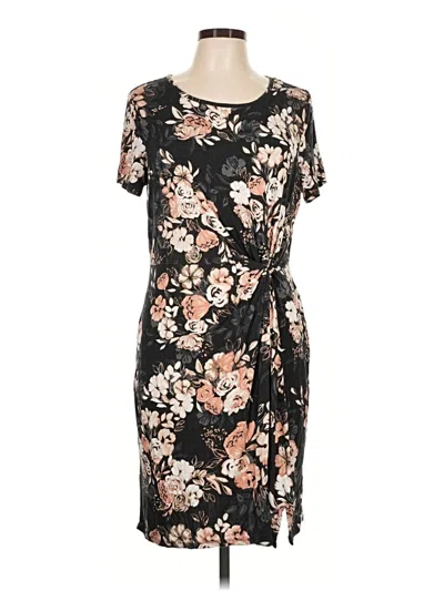Pre-owned 24/7 Maurices Casual Dress In Black