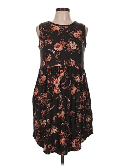 Pre-owned 24/7 Maurices Casual Dress In Black