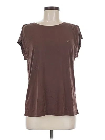 Pre-owned 24/7 Maurices Short Sleeve T-shirt In Brown