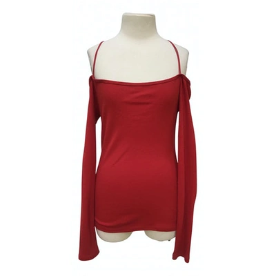 Pre-owned Rosetta Getty Red Cotton  Top