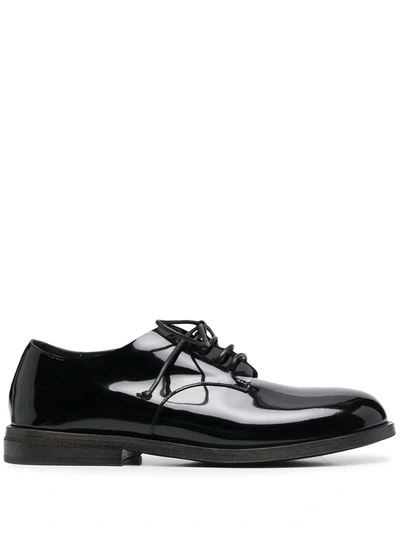 Marsèll Lace-up Round Toe Brogues In Schwarz