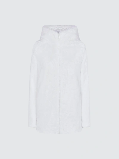 Save The Duck Reversible Faux Fur Coat In White