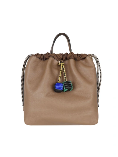 Etro Charm Handbag In Light Brown