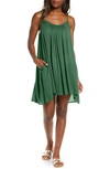 Elan Cover-up Slipdress In Green