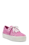 Jessica Simpson Women's Edda Platform Lace-up Sneakers Women's Shoes In Pink