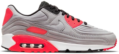 Pre-owned Nike  Air Max 90 Night Silver Bright Crimson In Night Silver/night Silver-bright Crimson