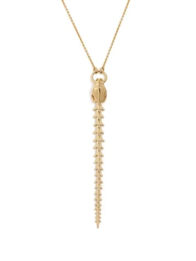 Shaun Leane Serpent's Trace Drop Pendant Necklace In Gold