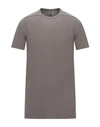 Rick Owens T-shirt In Lead