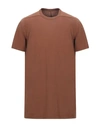 Rick Owens T-shirts In Brown