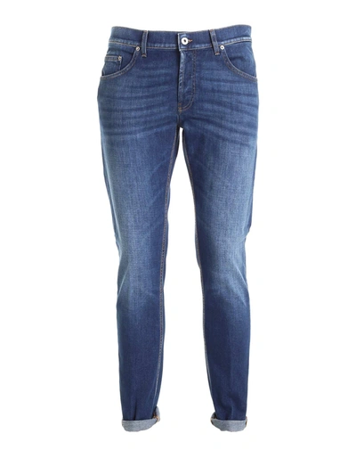 Dondup Brady Faded Jeans In Blue In 800