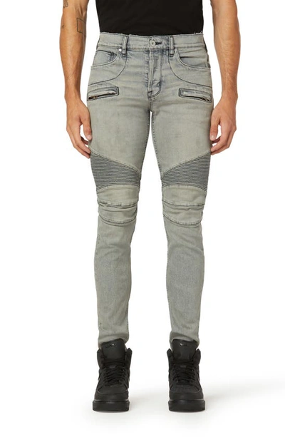 Hudson Blinder Biker V2 Skinny Jeans In Kit In Grey