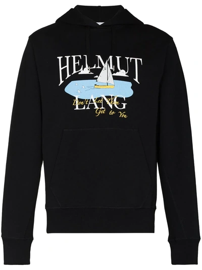 Helmut Lang Black Saintwoods Edition Hl Ocean Hoodie