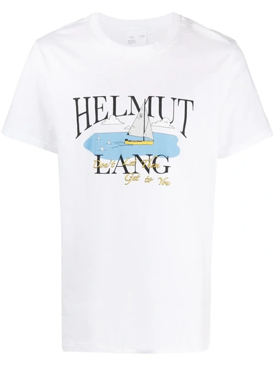 Helmut Lang White Saintwoods Edition Hl Ocean T-shirt