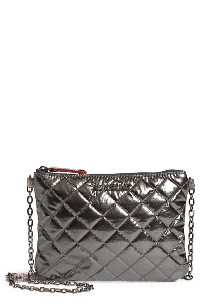 Mz Wallace Ruby Mini Quilted Crossbody In Black