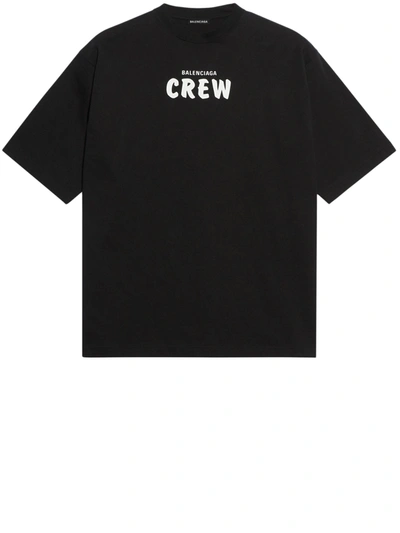 Balenciaga T-shirt Crew Black
