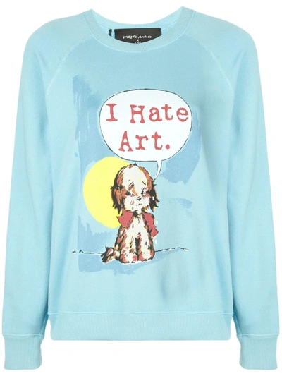 Marc Jacobs X Magda Archer The Collaboration Sweatshirt In Blue