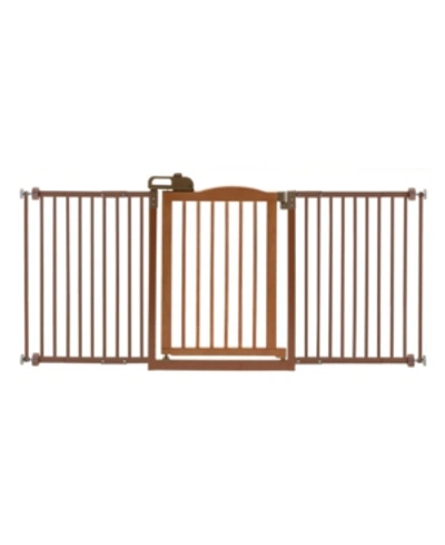 Richell One-touch Gate Ii Wide In Brown