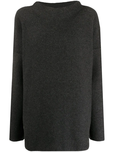 Daniela Gregis Mock-neck Jumper In Grey