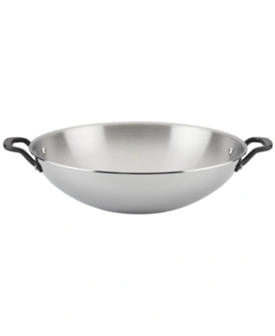 Kitchenaid Polished Stainless Steel 15" Wok In Silver