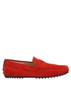 Tod's Loafers In Red