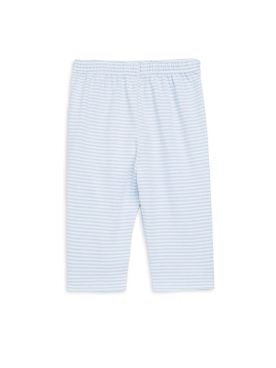 Kissy Kissy Baby Boy's Striped Cotton Pants In Light Blue