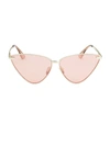 Le Specs Women's 64mm Nero Sunglasses In Light Gold
