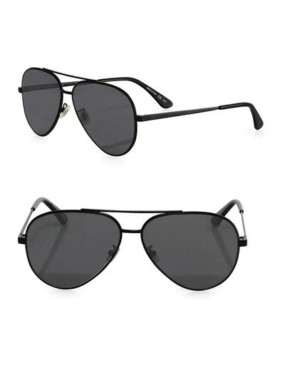 Saint Laurent Women's Classic 11 Zero 60mm Aviator Sunglasses In Black