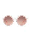 Miu Miu Women's 48mm Round Sunglasses In Pink