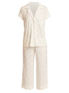 Eberjey Women's Owl 2-piece Cropped Pajama Set In Multi Bellini