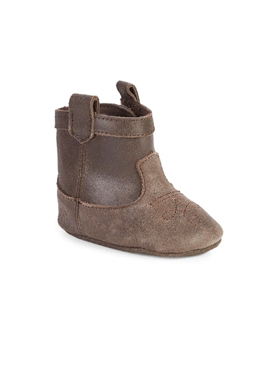 Ralph Lauren Baby Girl's Marlilee Leather Booties In Brown