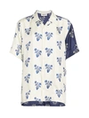 Monse Women's Flower-pot Silk Shirt In Midnight Linen