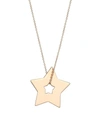 Ginette Ny Milky Way Open Star 18k Rose Gold Necklace