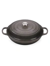 Le Creuset 5-quart Signature Cast Iron Braiser In Oyster