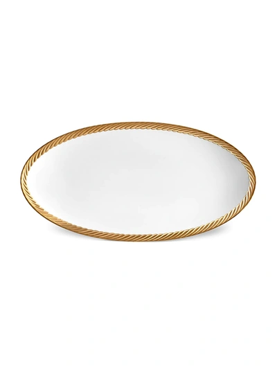 L'objet Corde Small Porcelain Oval Platter