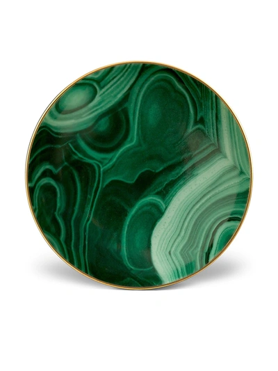 L'objet Malachite Small Dish In Green,gold