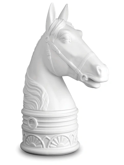 L'objet Han White Horse Bookend