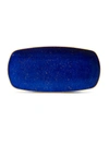 L'objet Lapis-look Limoges Porcelain & 24k Gold Tray/medium In Blue,gold