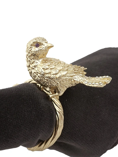 L'objet Bird Napkin Rings/set Of 4 In Gold