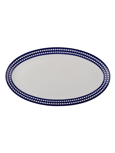 L'objet Perlee Bleu Porcelain Platter