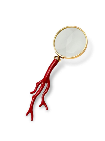 L'objet 'coral' Magnifying Glass In Gold,red