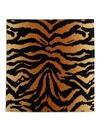L'objet 4-piece Tiger-print Linen Sateen Napkin Set In Brown