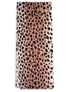 L'objet Leopard Sateen Table Runner, 16" X 90" In Pink