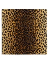 L'objet Leopard Linen Sateen 4-piece Napkin Set In Brown
