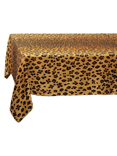 L'objet Leopard Linen Sateen Tablecloth