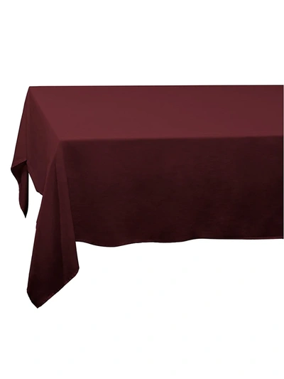 L'objet Linen Sateen Tablecloth In Wine