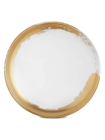 L'objet Zen Small 24k Gold & Porcelain Round Tray