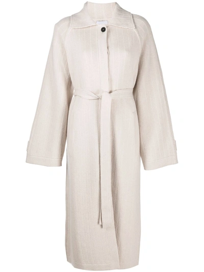 Barrie Balmacaan Cashmere Coat In Neutrals