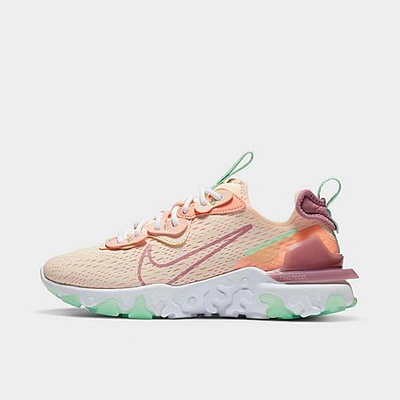 Nike Women's React Vision Running Shoes In Crimson Tint/atomic Pink/cucumber Calm/desert Berry